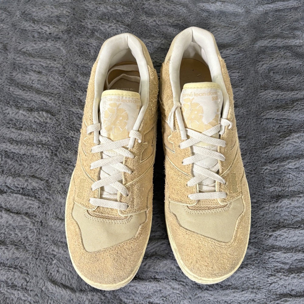 New Balance 550 Aime Leon Dore Taupe Hairy Suede Mens 10.5 Bb550da1 Tan Cream View 2